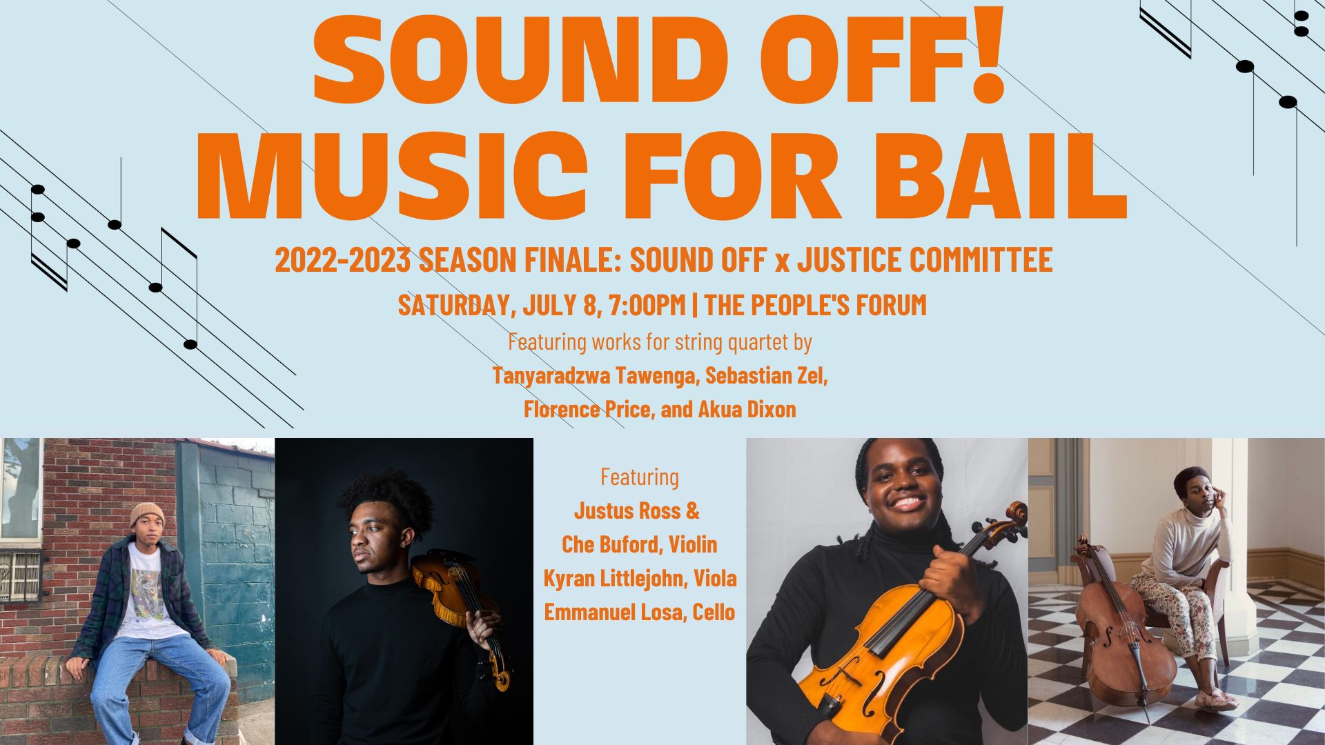 sne hvid klasse Hotel The People's Forum | Sound Off: Music for Bail July Concert - The People's  Forum